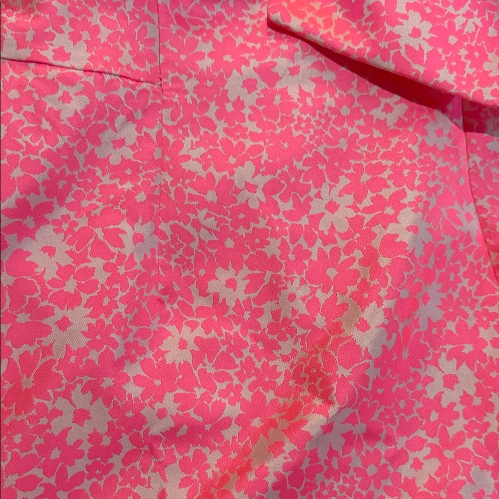 Lilly Pulitzer Pink Floral Dress with Bow Detail - Picture 2 of 9